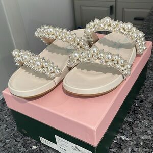 NWT Kate Spade Pearl Rosa Slide Sandals